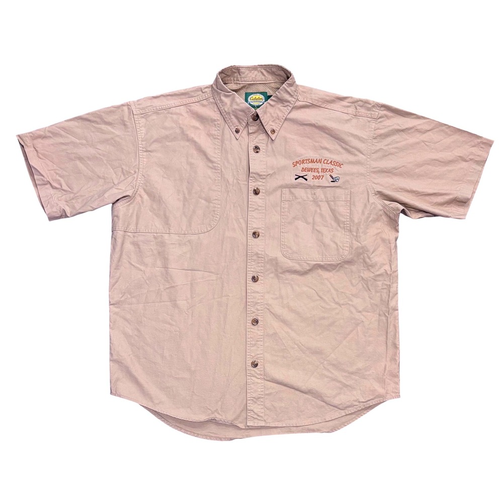 Cabela's Sportsman Classic Button‎ Up Shirt Short Sleeve Dawes Texas 2007